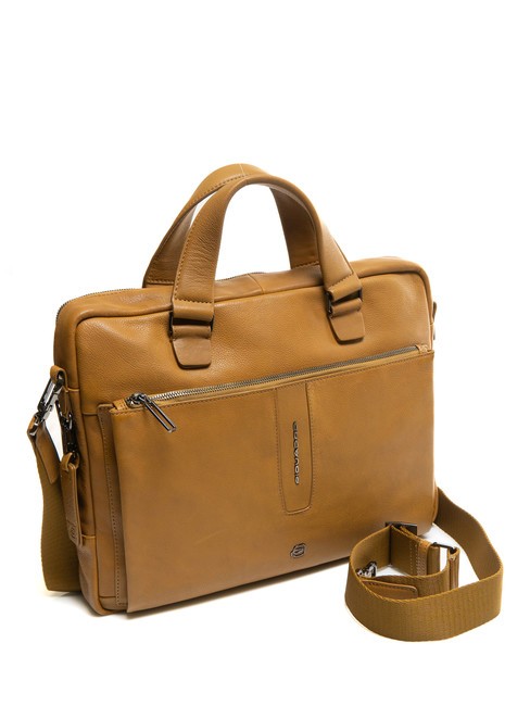 CAMPIONARIO - IMHO Cartella porta PC 14", in pelle Giallo - Cartelle Lavoro