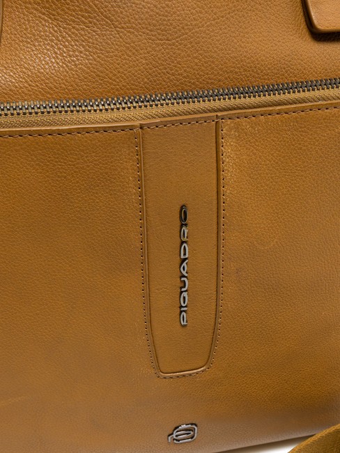 CAMPIONARIO - IMHO Cartella porta PC 14", in pelle Giallo - Cartelle Lavoro