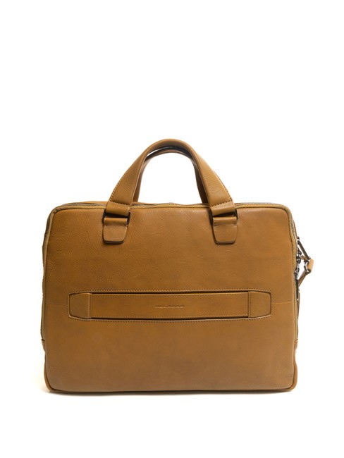 CAMPIONARIO - IMHO Cartella porta PC 14", in pelle Giallo - Cartelle Lavoro