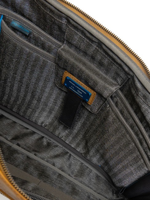 CAMPIONARIO - IMHO Cartella porta PC 14", in pelle Giallo - Cartelle Lavoro