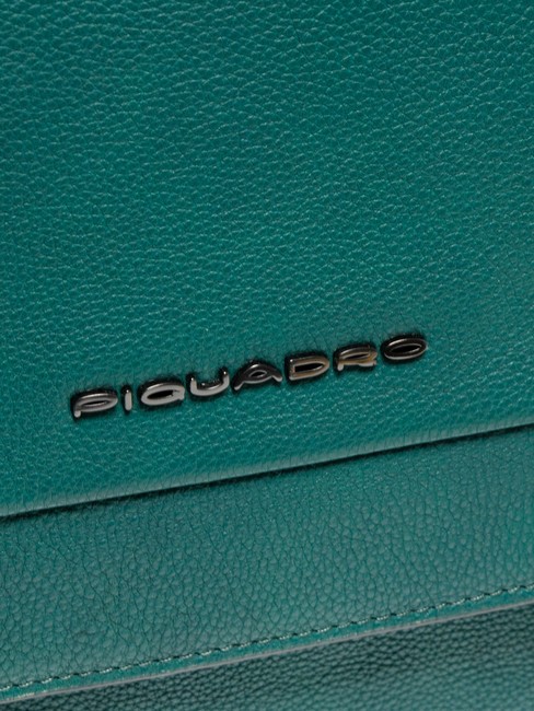 CAMPIONARIO -  TALLIN Cartella messenger pelle pc 14" VERDE - Cartelle Lavoro