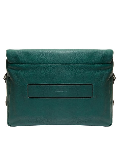 CAMPIONARIO -  TALLIN Cartella messenger pelle pc 14" VERDE - Cartelle Lavoro