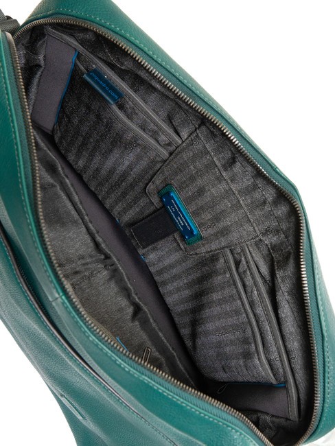 CAMPIONARIO -  TALLIN Cartella messenger pelle pc 14" VERDE - Cartelle Lavoro
