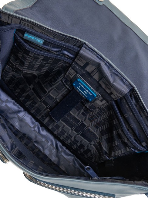 CAMPIONARIO - CARY Messenger in pelle, porta pc 13" blu - Cartelle Lavoro