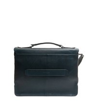 PIQUADRO CAMPIONARIO - PIONEER Cartella in pelle porta PC 15,6" blu - Cartelle Lavoro - 3