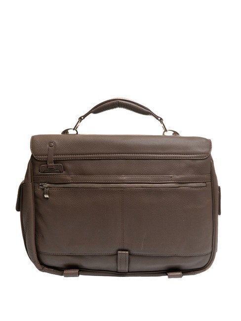 CAMPIONARIO - MODUS OUT Cartella in pelle, porta pc 15.6" MORO - Cartelle Lavoro