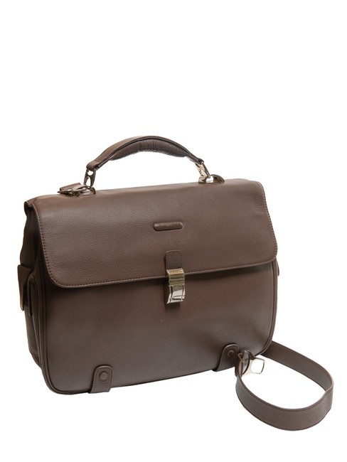 CAMPIONARIO - MODUS OUT Cartella in pelle, porta pc 15.6" MORO - Cartelle Lavoro