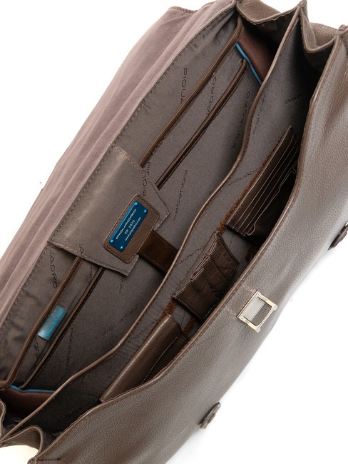 CAMPIONARIO - MODUS OUT Cartella in pelle, porta pc 15.6" MORO - Cartelle Lavoro