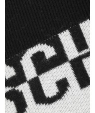 MOSCHINO BICOLOR Sciarpa con logo nero - Sciarpe - 3