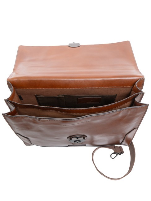 NERI  Cartella in pelle Marrone/Rutenio                - Cartelle Lavoro