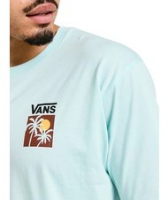 VANS ISLAND BOX T-shirt in cotone con stampa blue glow - T-shirt Uomo - 3