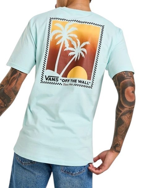 ISLAND BOX T-shirt in cotone con stampa blue glow - T-shirt Uomo