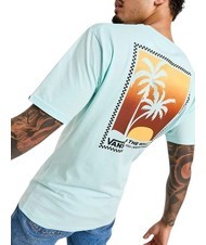 VANS ISLAND BOX T-shirt in cotone con stampa blue glow - T-shirt Uomo - 4