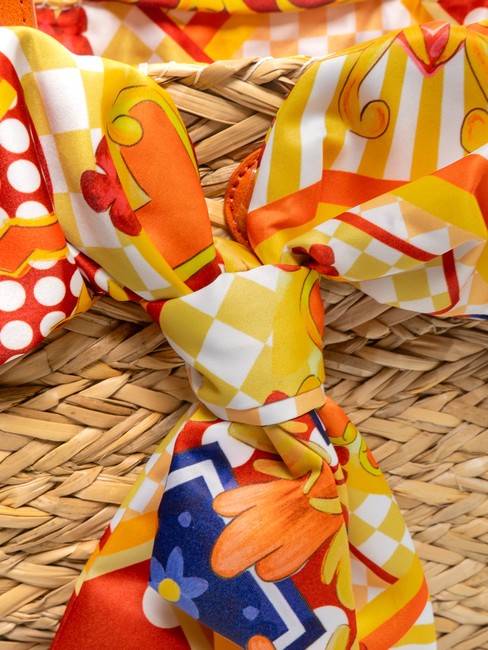 JAVA Borsa da mare media in paglia orange - Borse Donna