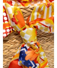 YNOT JAVA Borsa da mare media in paglia orange - Borse Donna - 3