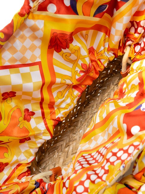 JAVA Borsa da mare media in paglia orange - Borse Donna