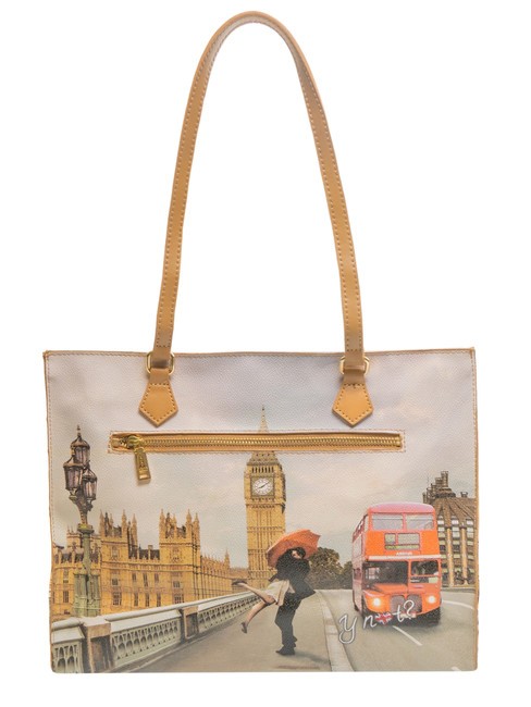 YESBAG Shopping bag squadrata london love - Borse Donna