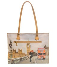 YNOT YESBAG Shopping bag squadrata london love - Borse Donna - 4