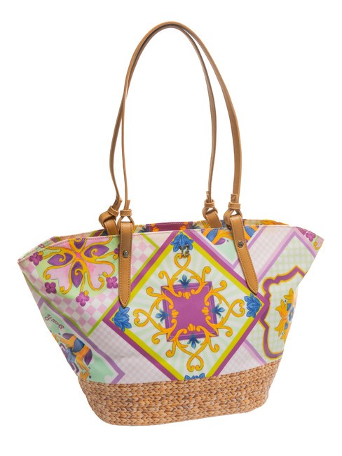 SICILY Borsa shopping grande da mare purple - Borse Donna