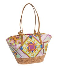 YNOT SICILY Borsa shopping grande da mare purple - Borse Donna - 2