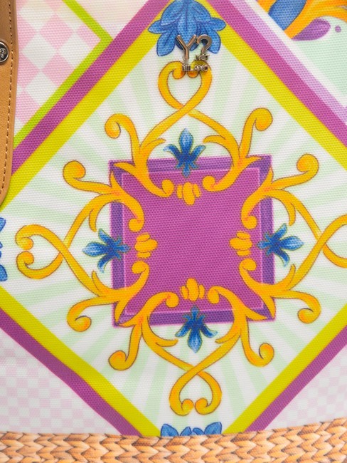 SICILY Borsa shopping grande da mare purple - Borse Donna