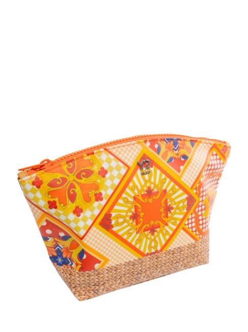 SICILY Beauty case stampa all over orange - Beauty Case