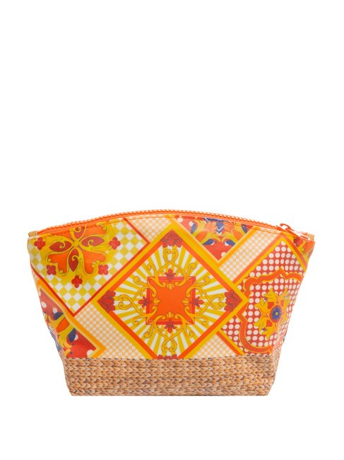 SICILY Beauty case stampa all over orange - Beauty Case