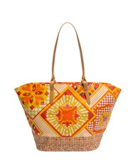 YNOT SICILY Borsa shopping grande da mare orange - Borse Donna - 3