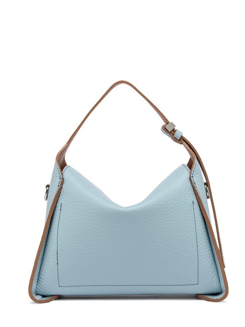 PENELOPE Borsa in pelle a spalla con tracolla sky-caramello - Borse Donna