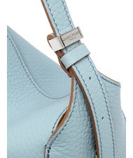 GIANNI CHIARINI PENELOPE Borsa in pelle a spalla con tracolla sky-caramello - Borse Donna - 5