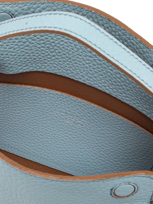 PENELOPE Borsa in pelle a spalla con tracolla sky-caramello - Borse Donna