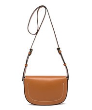 GIANNI CHIARINI ISA Borsa in pelle con flap, a tracolla caramello-cream - Borse Donna - 3
