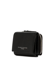 GIANNI CHIARINI WALLETS GRAIN Portafoglio piccolo in pelle martellata Nero - Portafogli Donna - 3