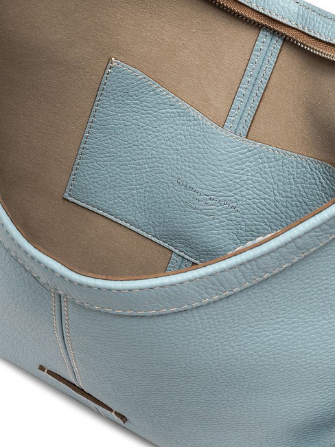 NORMA Borsa hobo a spalla in pelle sky - Borse Donna