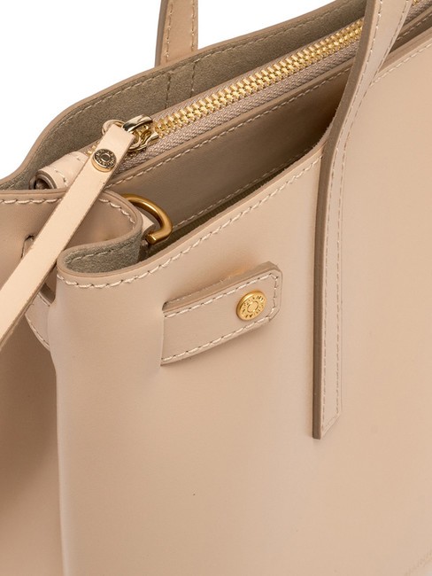 ALTEA Borsa shopping in pelle con tracolla cream - Borse Donna