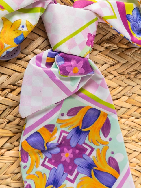 JAVA Borsa da mare media in paglia purple - Borse Donna