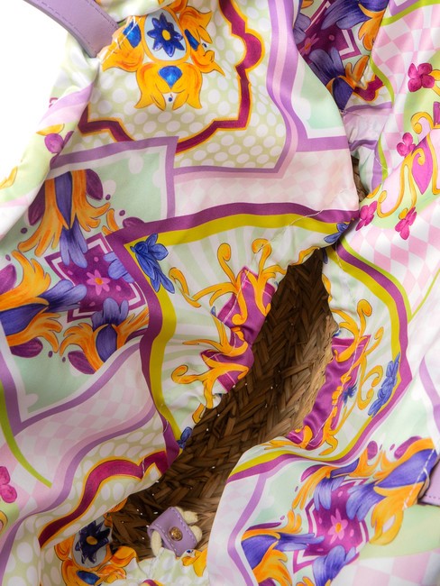 JAVA Borsa da mare grande in paglia purple - Borse Donna