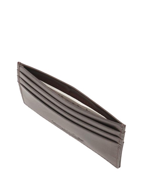 TB Portacard piatto in pelle darkbrown - Portafogli Uomo