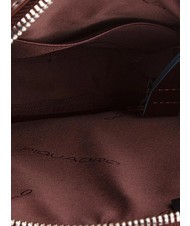 PIQUADRO Borsello BLUE SQUARE, porta tablet, in pelle MOGANO - Tracolle Uomo - 4