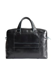 PIQUADRO BLUE SQUARE Cartella in pelle, porta PC 14" Nero - Cartelle Lavoro - 3