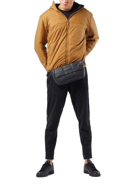 CAMPIONARIO -  URBAN Marsupio in pelle Nero - Marsupi