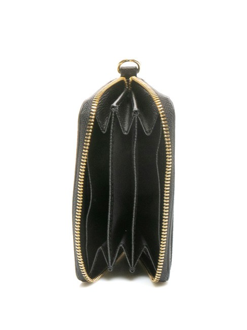 GARDENIA Portafoglio piccolo in pelle zip around Nero - Portafogli Donna