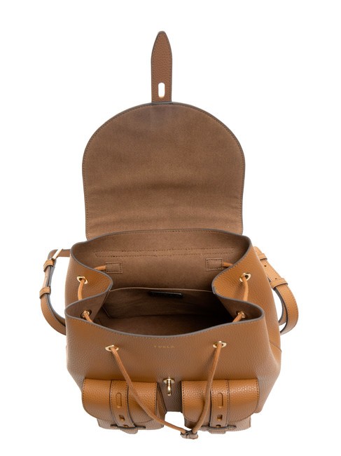 GARDENIA Zaino in pelle stampa keria brandy - Borse Donna