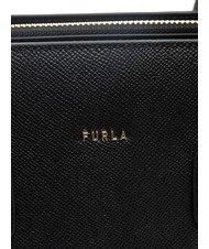 FURLA GARDENIA Borsa a mano in pelle stampa andromeda Nero - Borse Donna - 5