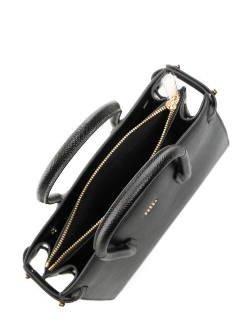 GARDENIA Borsa a mano in pelle stampa andromeda Nero - Borse Donna