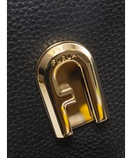 FURLA GARDENIA Borsa camera case in pelle stampa keria nero+toni ghiaccio - Borse Donna - 5