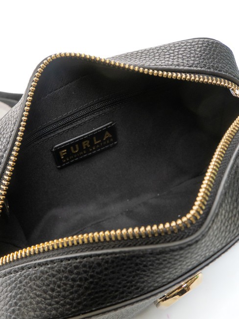 GARDENIA Borsa camera case in pelle stampa keria nero+toni ghiaccio - Borse Donna