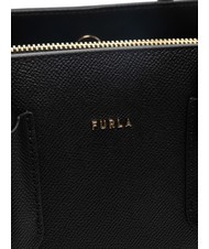 FURLA TESSA Borsa tote in pelle stampa andromeda Nero - Borse Donna - 5