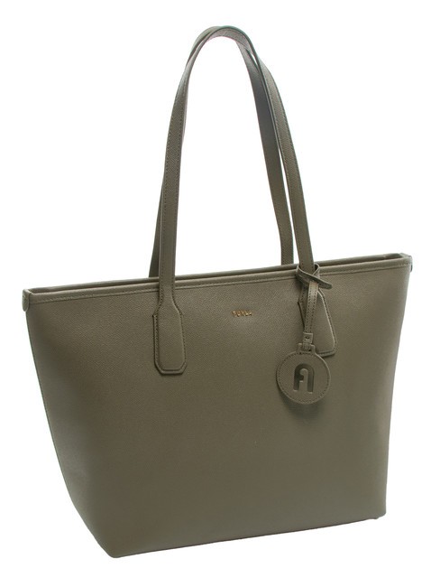 CLASSIC Borsa shopper in pelle stampa andromeda sage - Borse Donna