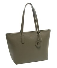 FURLA CLASSIC Borsa shopper in pelle stampa andromeda sage - Borse Donna - 2